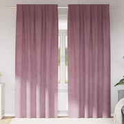 Zavjese za zamračivanje 2 pcs Tamno ružičasta 140 x 225 cm