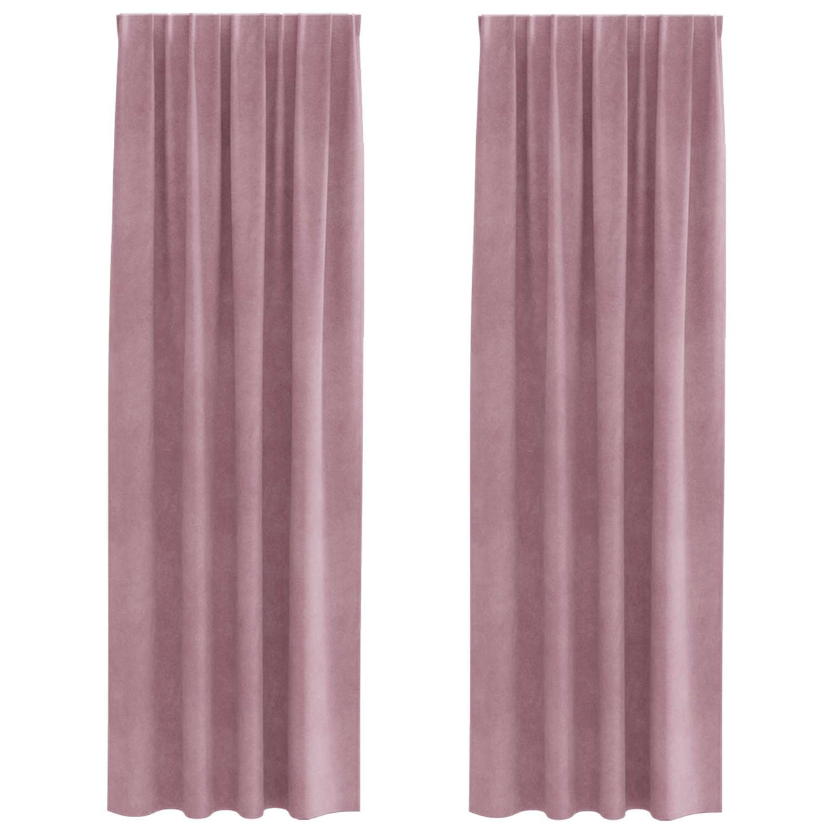 Zavjese za zamračivanje 2 pcs Tamno ružičasta 140 x 245 cm