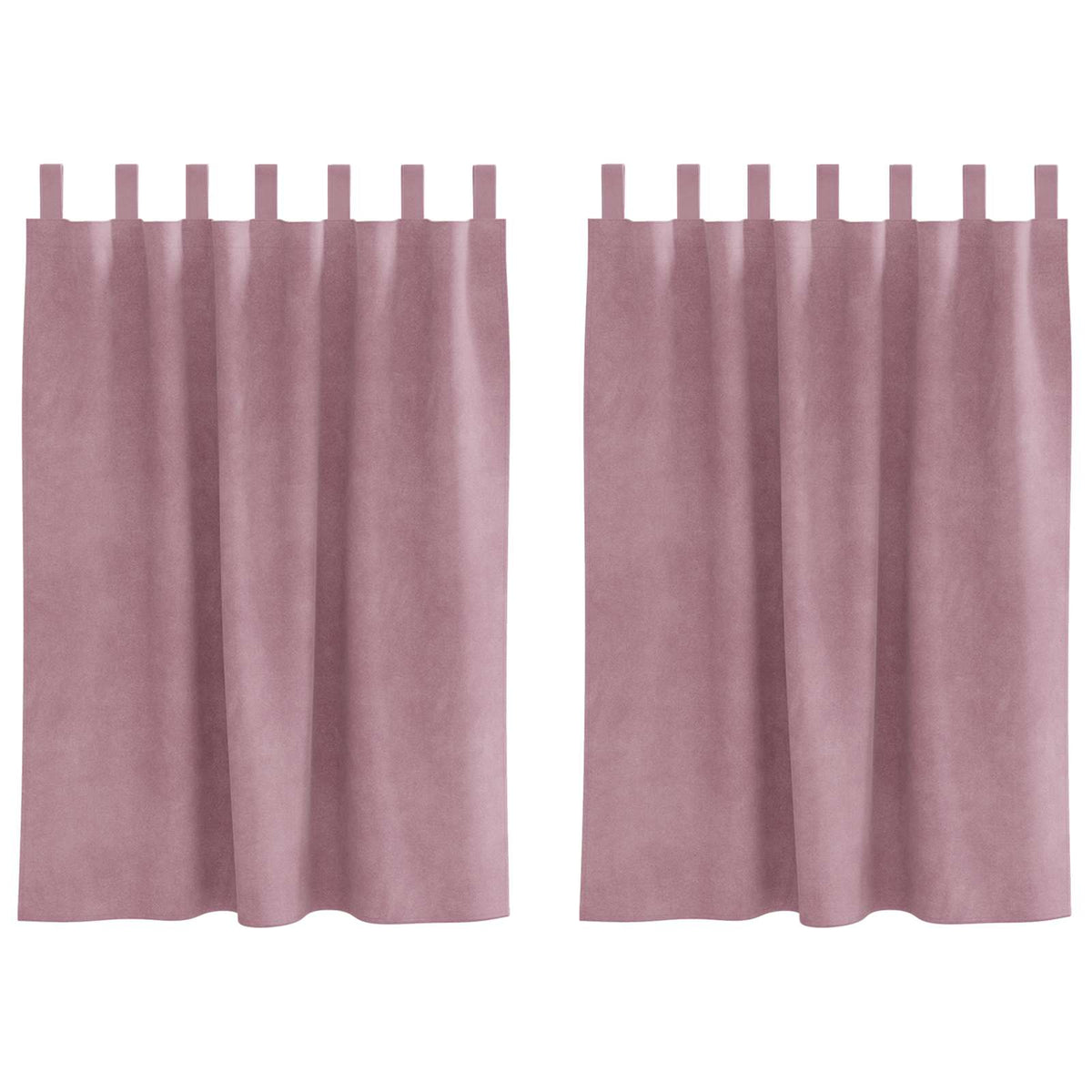 Zavjese za zamračivanje 2 pcs Tamno ružičasta 140 x 140 cm