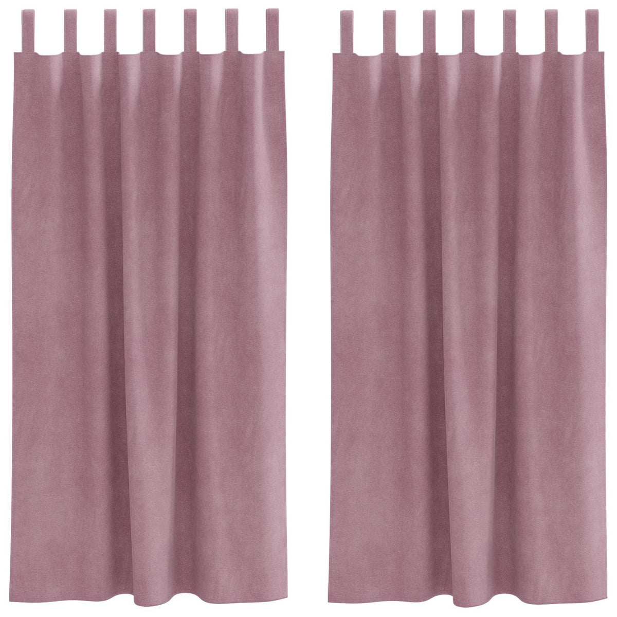 Zavjese za zamračivanje 2 pcs Tamno ružičasta 140 x 175 cm
