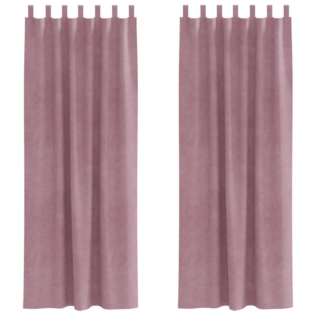 Zavjese za zamračivanje 2 pcs Tamno ružičasta 140 x 225 cm