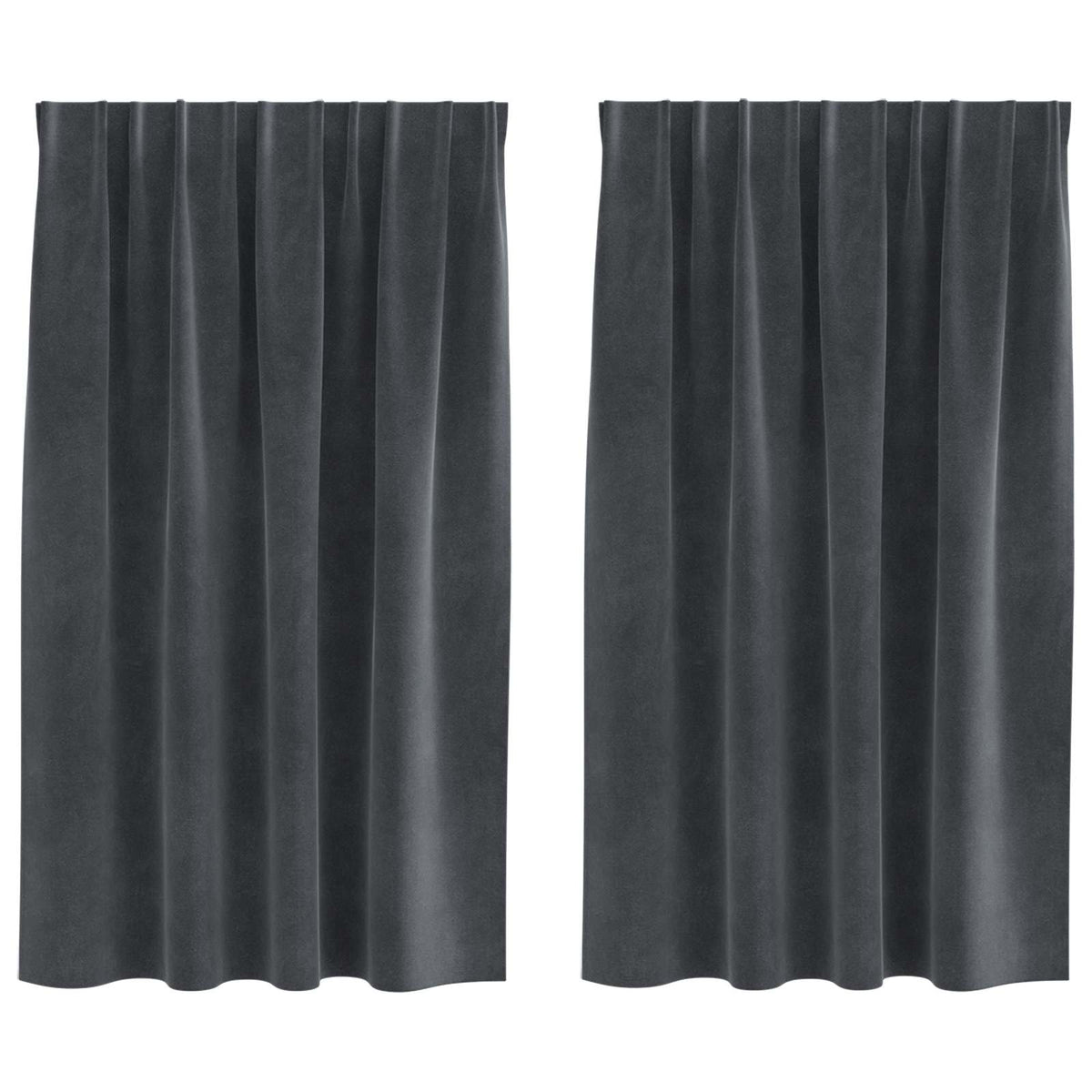 Zavjese za zamračivanje 2 pcs Svijetlo siva 140 x 140 cm Baršun
