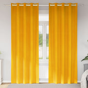 Zavjese za zamračivanje 2 pcs Žuta 140 x 245 cm Baršun