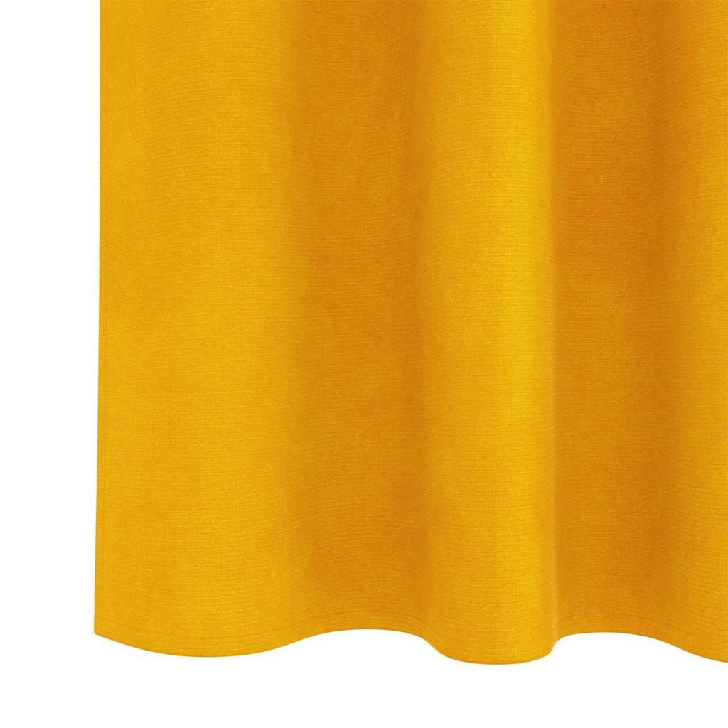Zavjese za zamračivanje 2 pcs Žuta 140 x 260 cm Baršun