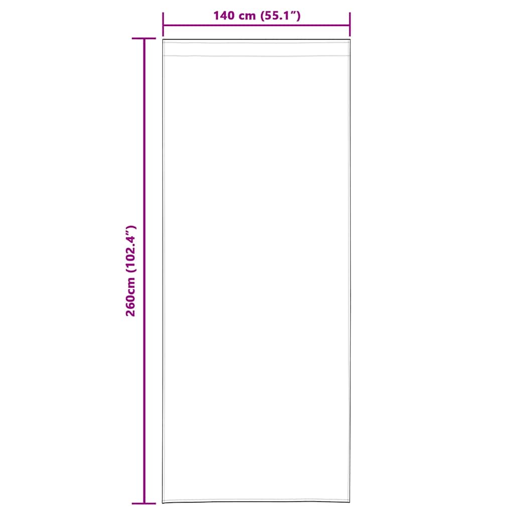 Zavjese za zamračivanje 2 pcs Žuta 140 x 260 cm Baršun