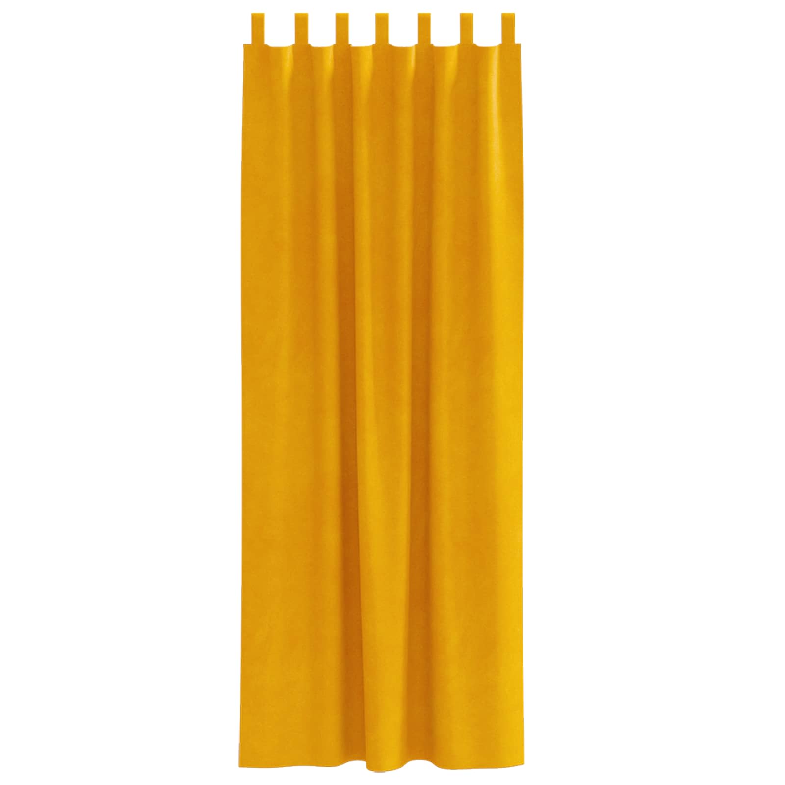 Zavjese za zamračivanje 2 pcs Žuta 140 x 225 cm Baršun