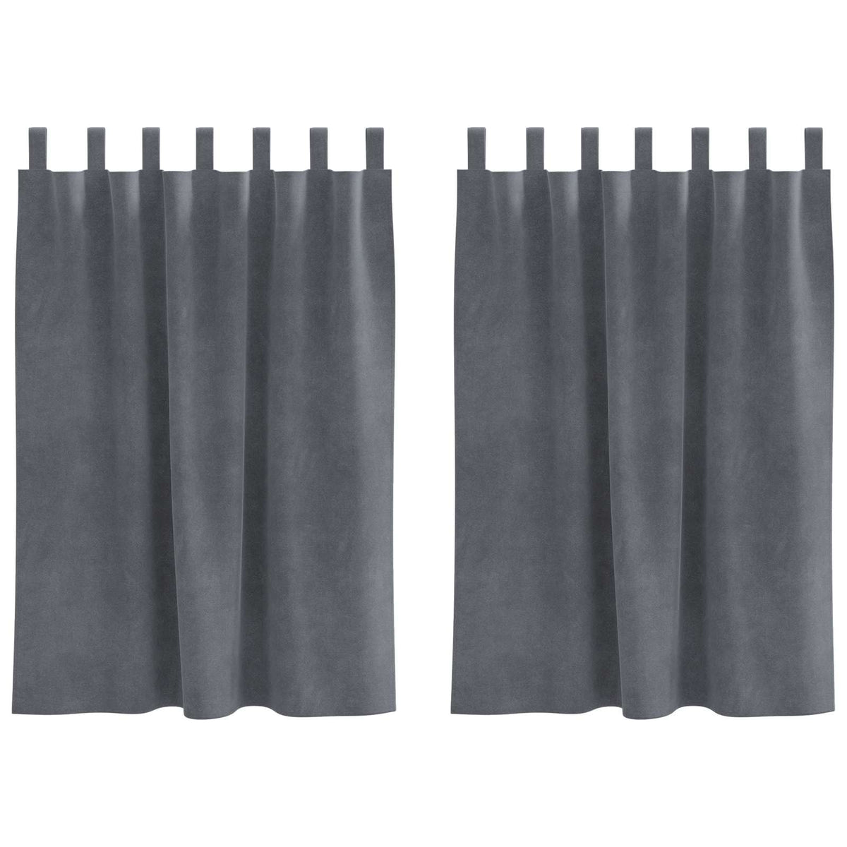 Zavjese za zamračivanje 2 kom. Svjetlosiva 140 x 140 cm Baršun