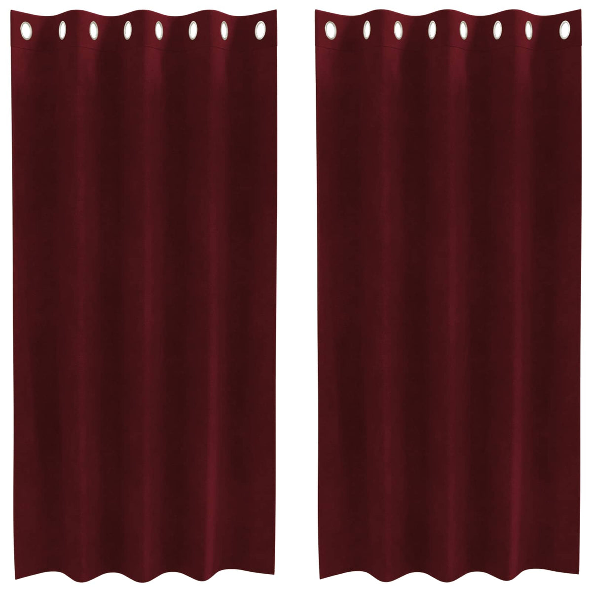 Zavjese za zamračivanje 2 pcs Vinska crvena 140 x 175 cm Baršun