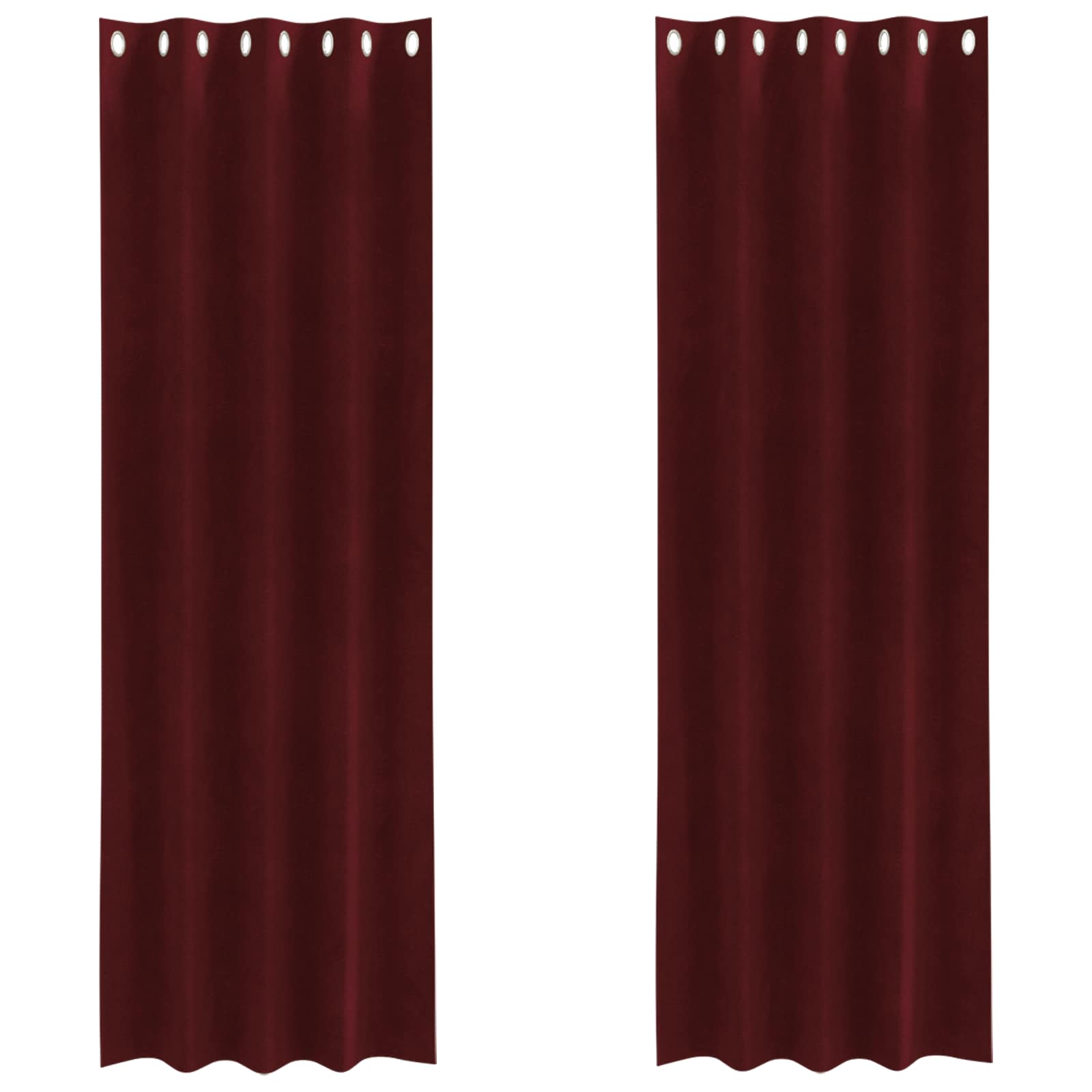 Zavjese za zamračivanje 2 pcs Vinska crvena 140 x 225 cm Baršun