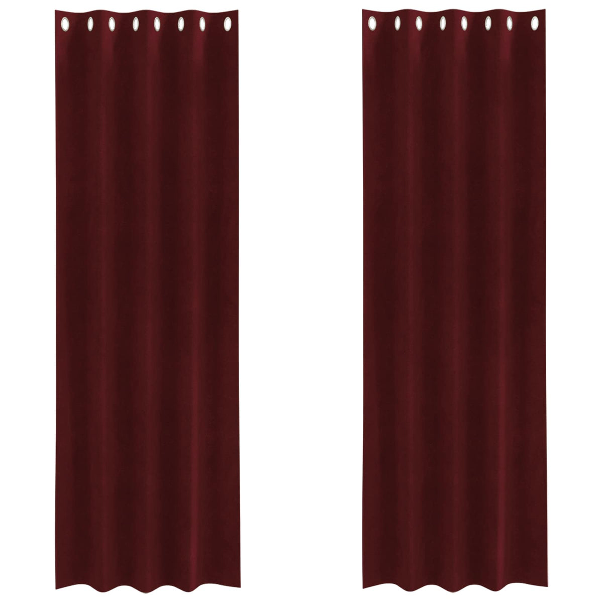 Zavjese za zamračivanje 2 pcs Vinska crvena 140 x 225 cm Baršun