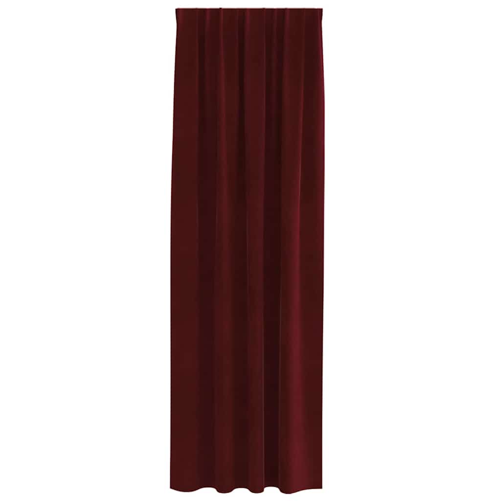 Zavjese za zamračivanje 2 pcs Vinska crvena 140 x 225 cm Baršun
