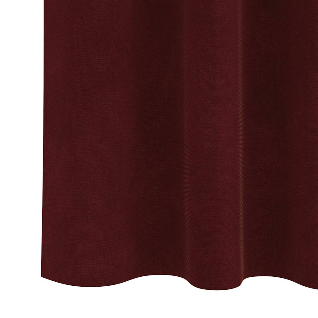 Zavjese za zamračivanje 2 pcs Vinska crvena 140 x 245 cm Baršun