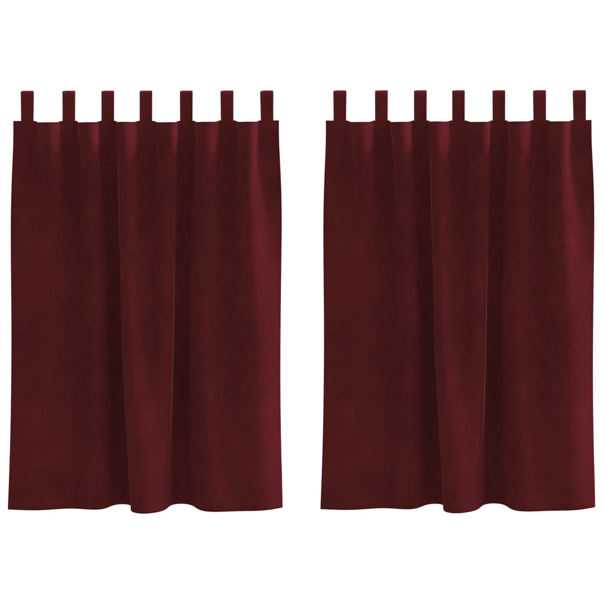 Zavjese za zamračivanje 2 pcs Vinska crvena 140 x 140 cm Baršun