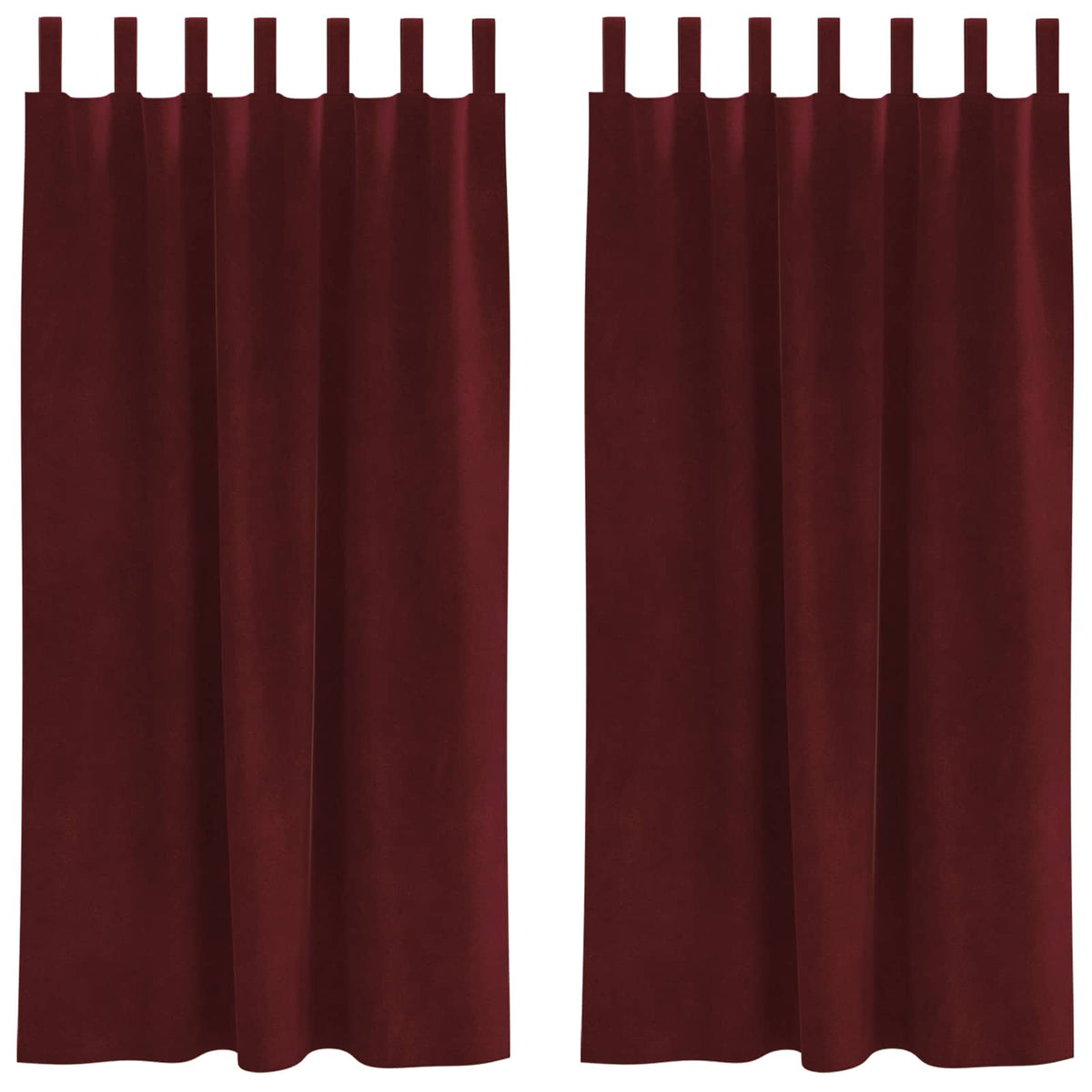Zavjese za zamračivanje 2 pcs Vinska crvena 140 x 175 cm Baršun