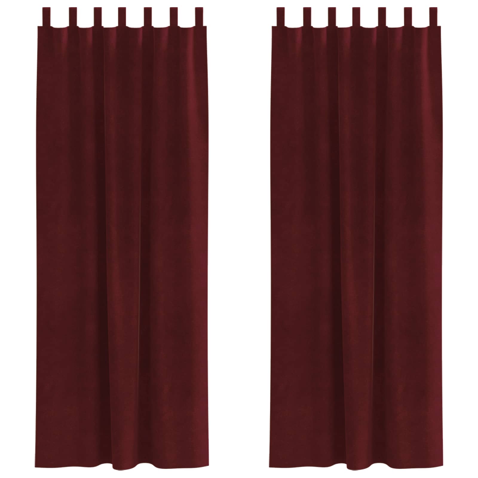 Zavjese za zamračivanje 2 pcs Vinska crvena 140 x 225 cm Baršun