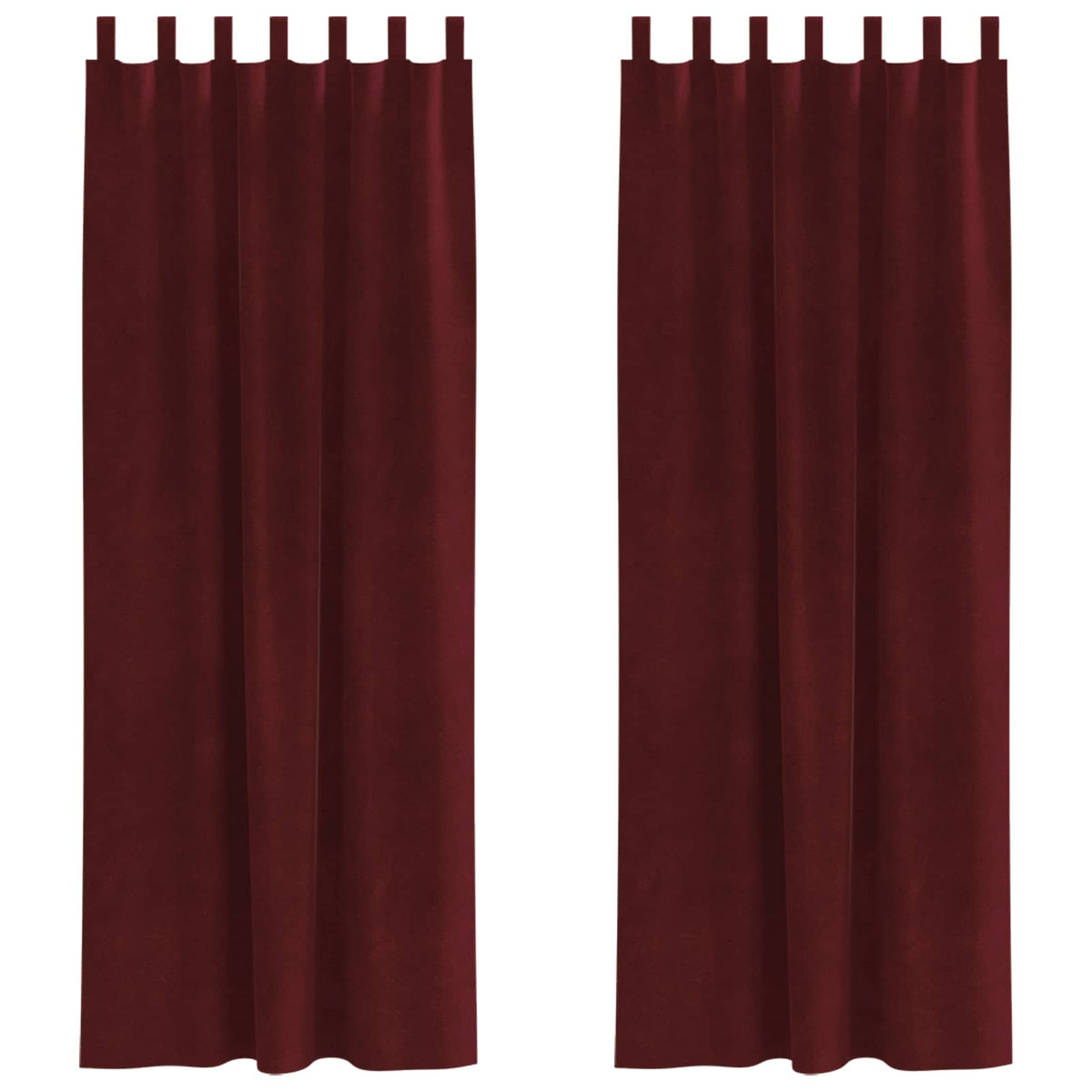Zavjese za zamračivanje 2 pcs Vinska crvena 140 x 225 cm Baršun