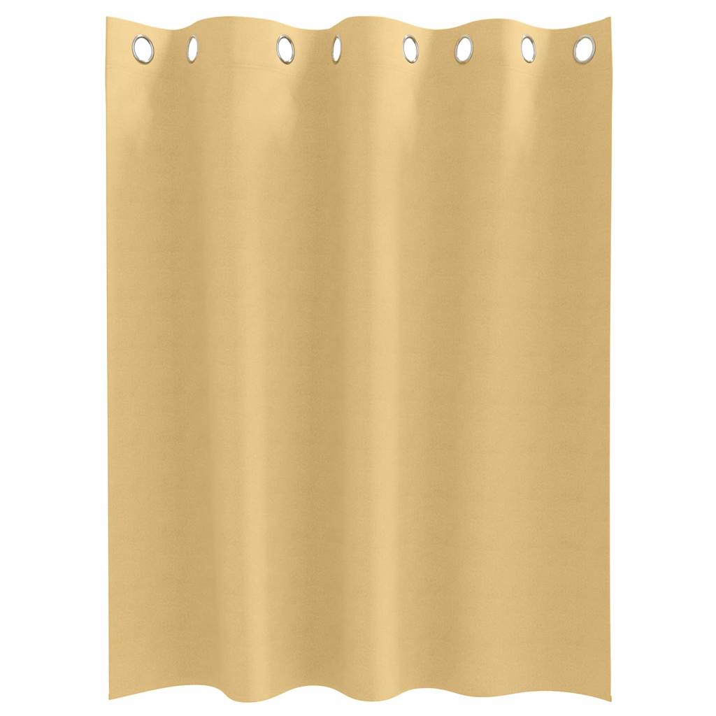 Zavjese za blackout s prstenovima 2 pcs Bež 140 x 140 cm