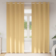 Zavjese za blackout s prstenovima 2 pcs Bež 245 x 140 cm