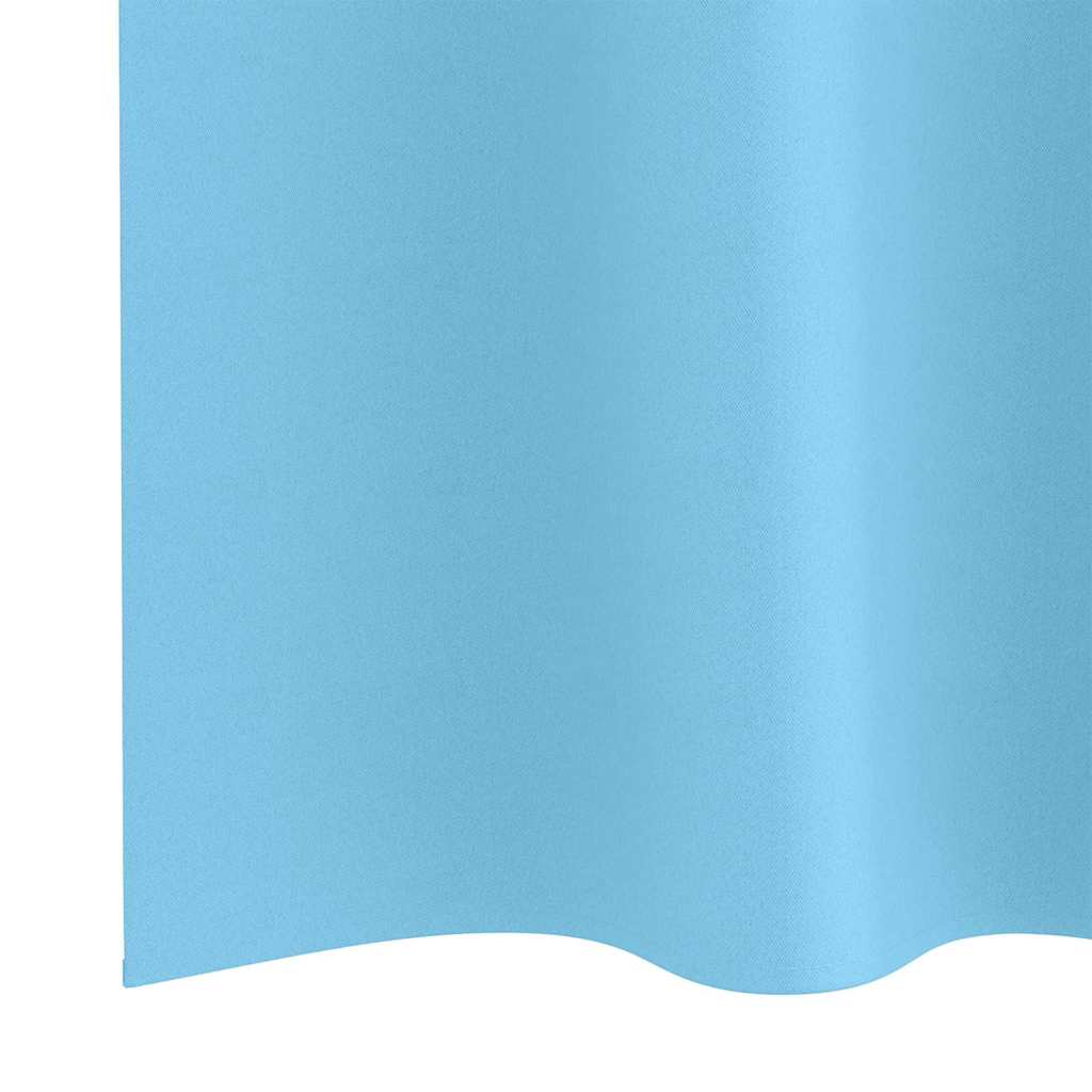Zavjese za blackout s prstenovima 2 pcs Svijetloplava