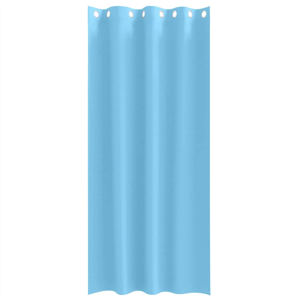 Zavjese za blackout s prstenovima 2 pcs Svijetloplava