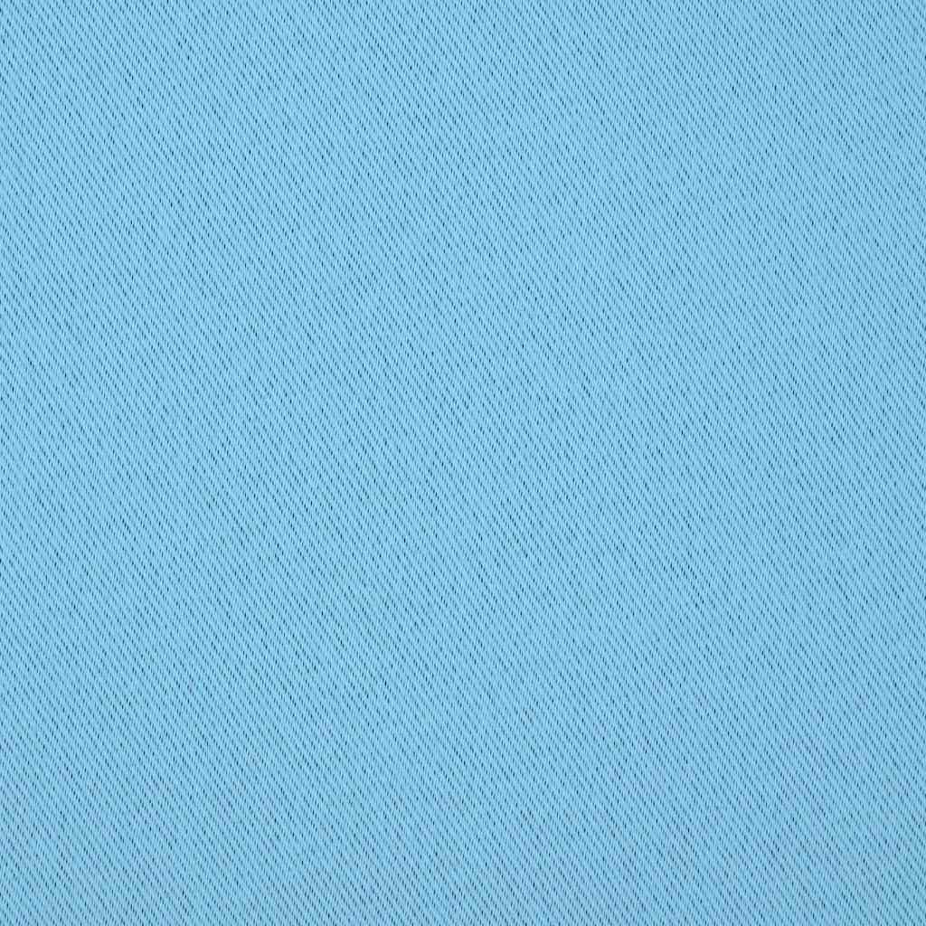 Zavjese za blackout s prstenovima 2 pcs Svijetloplava