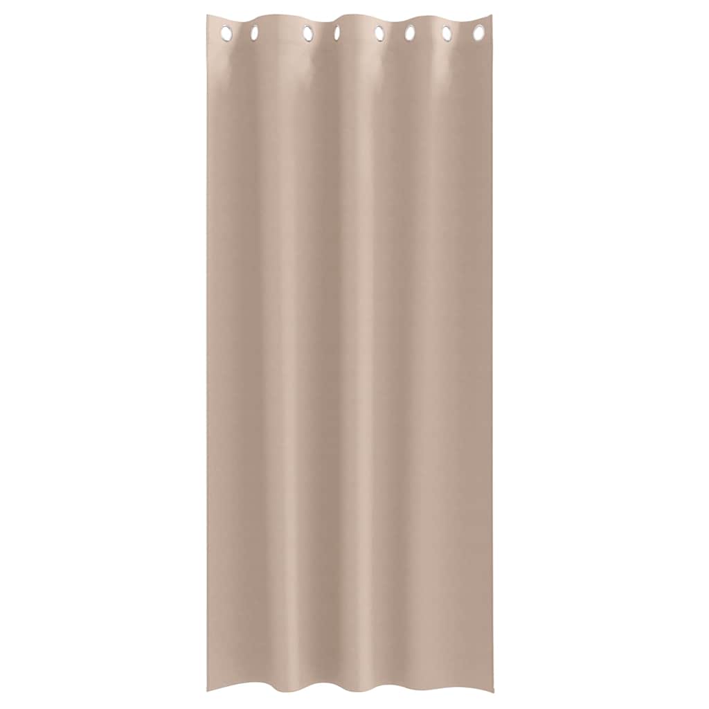 Zavjese za blackout s prstenovima 2 pcs Sivo-smeđa 245 x 140 cm