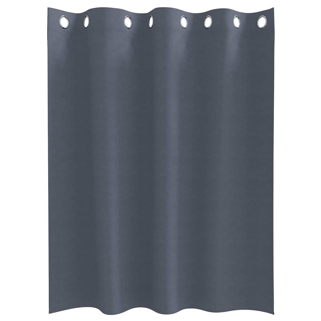 Zavjese za blackout s prstenovima 2 pcs Antracit 140 x 140 cm
