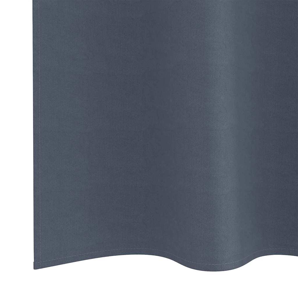 Zavjese za blackout s prstenovima 2 pcs Antracit 175 x 140 cm