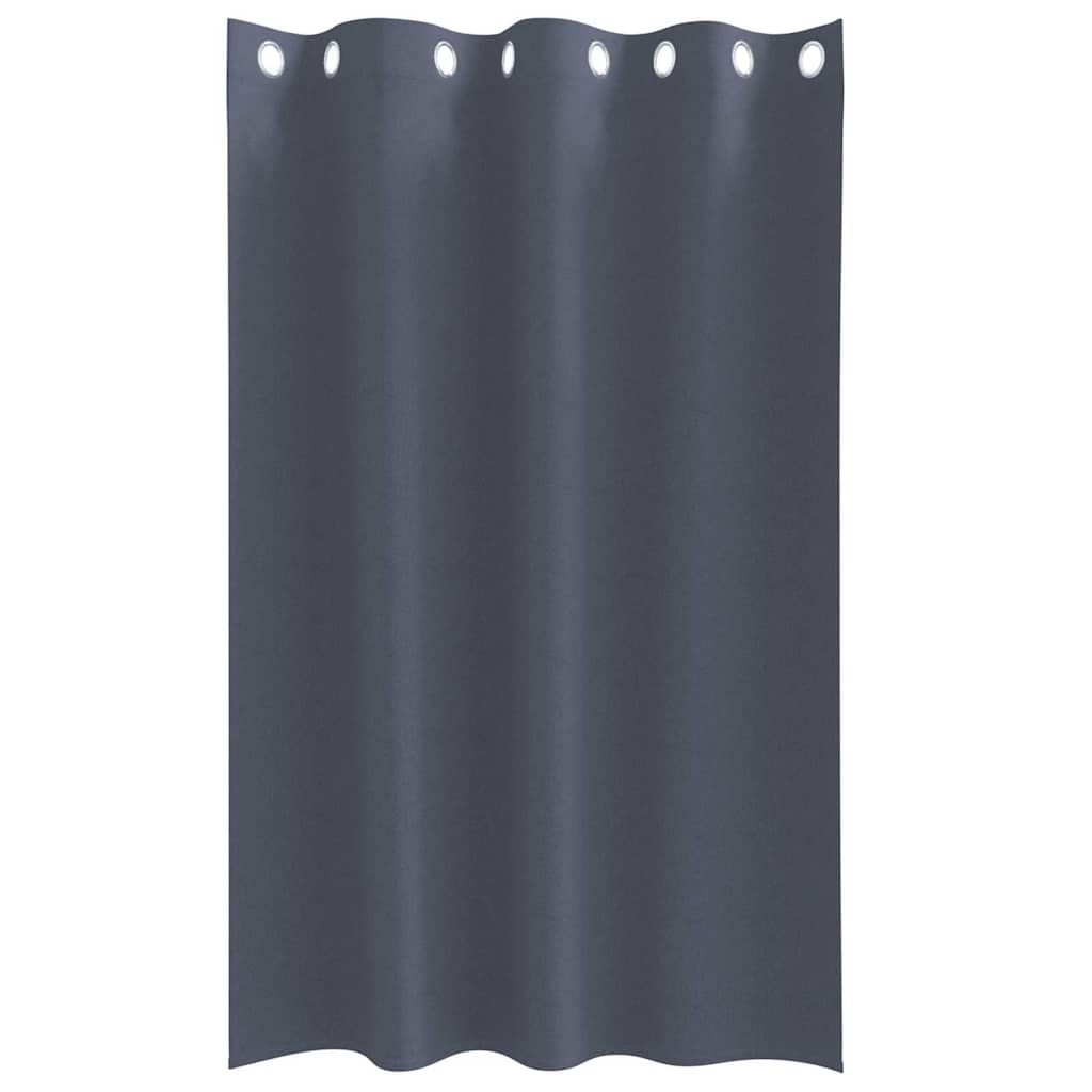Zavjese za blackout s prstenovima 2 pcs Antracit 175 x 140 cm