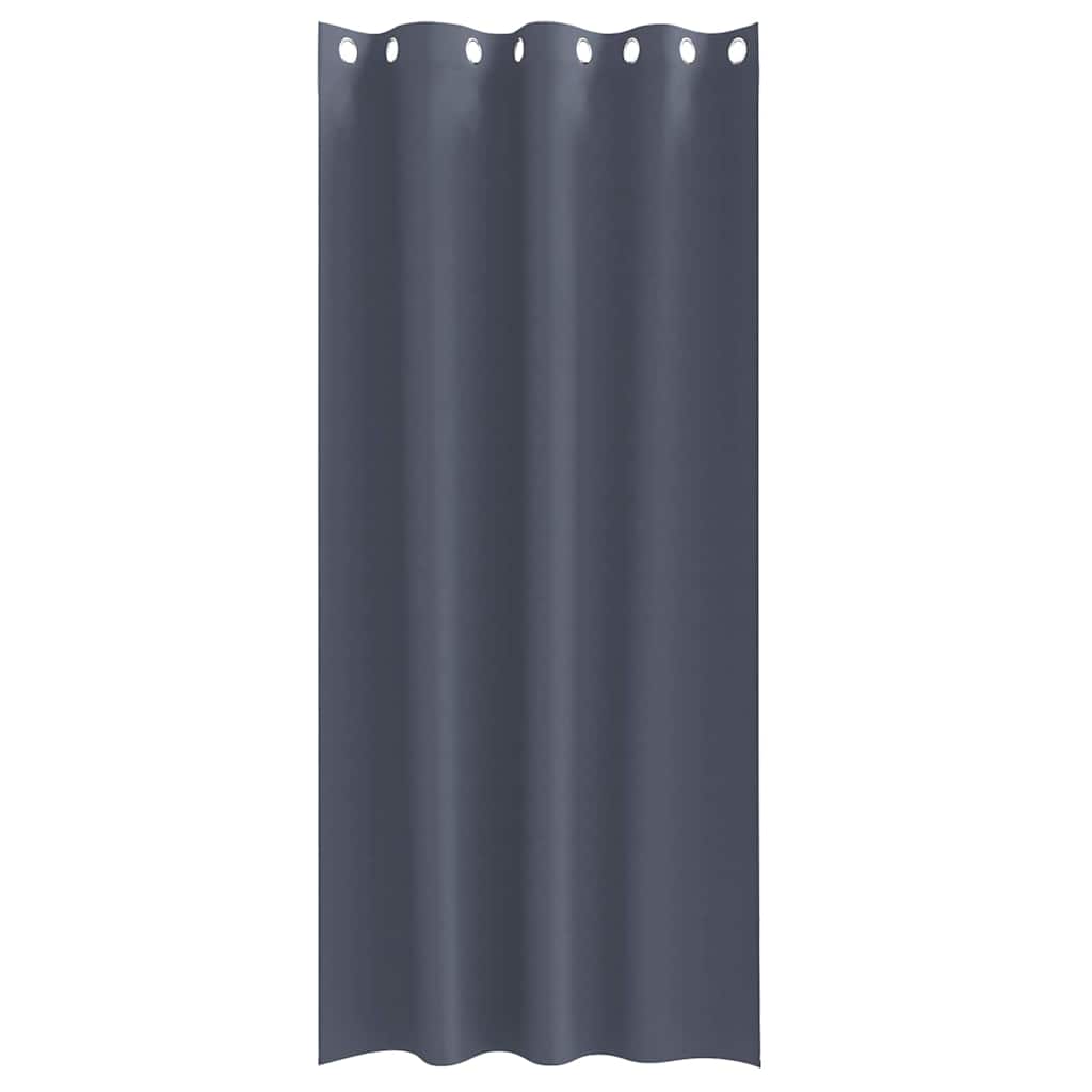 Zavjese za blackout s prstenovima 2 pcs Antracit 245 x 140 cm