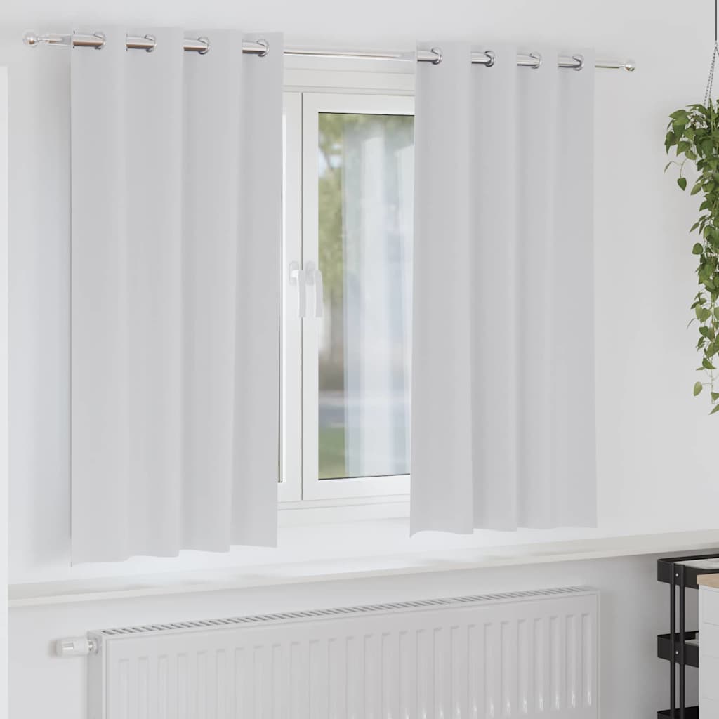 Zavjese za blackout s prstenovima 2 pcs Svijetlo Siva