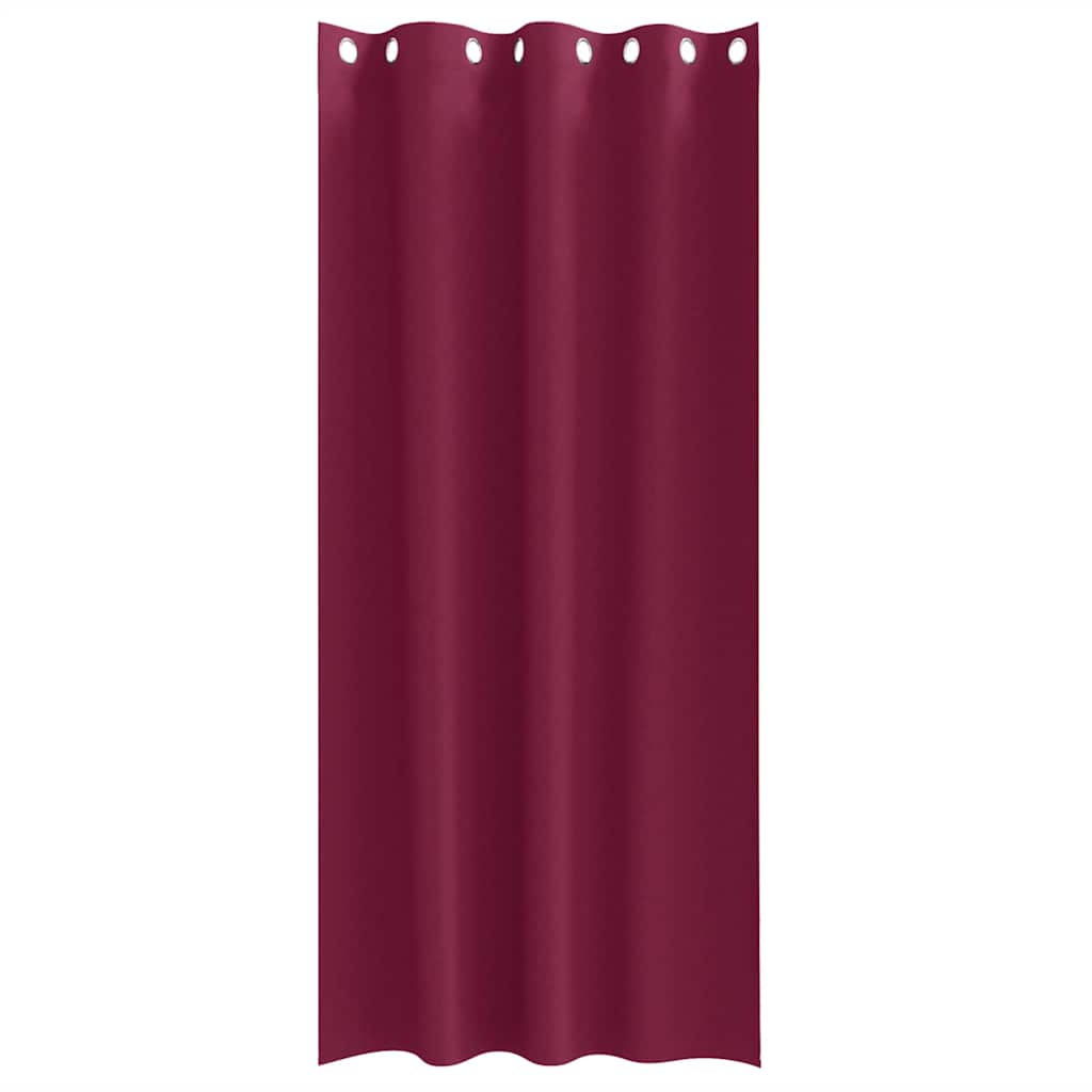 Zavjese za blackout s prstenovima 2 pcs Vinska crvena