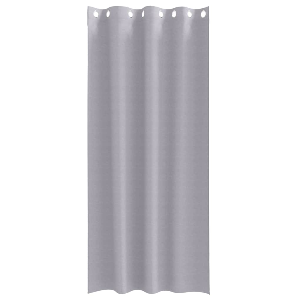 Zavjese za blackout s prstenovima 2 pcs Metalna Siva