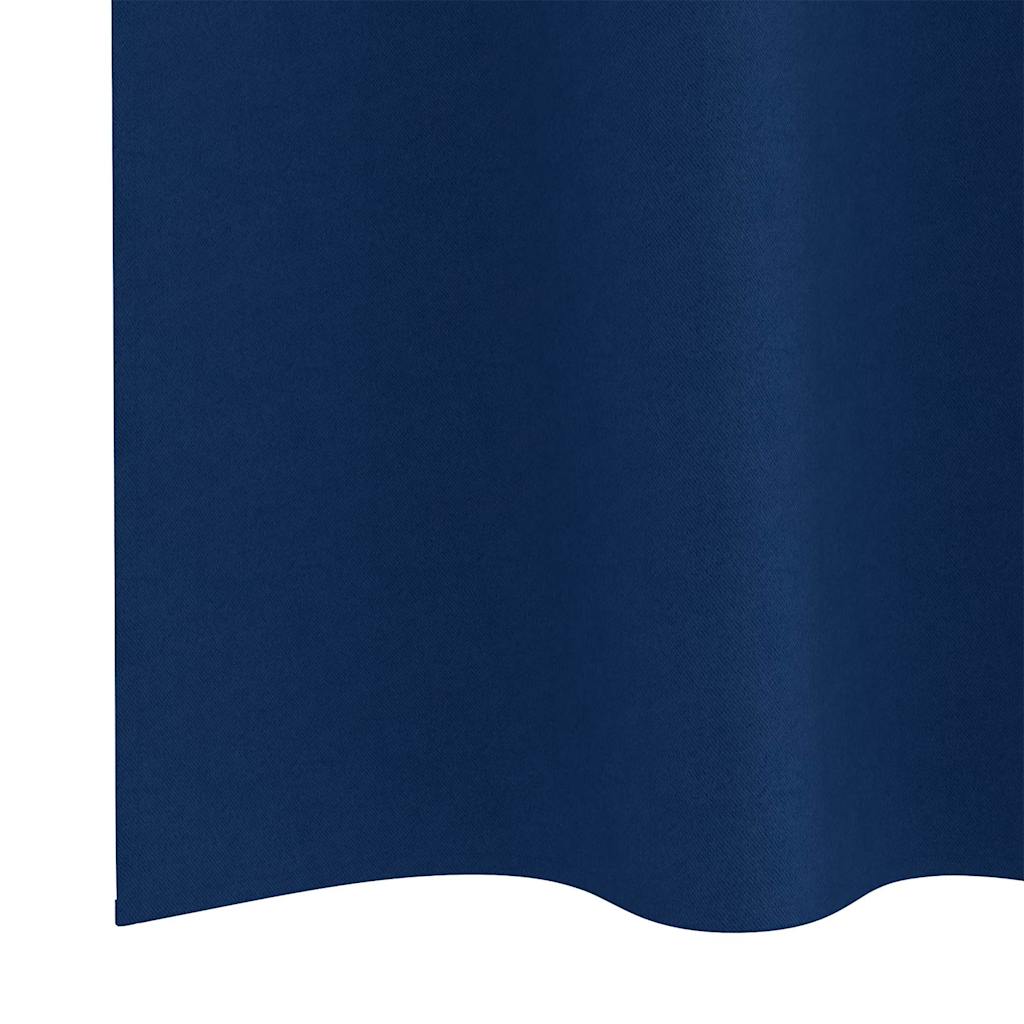 Zavjese za blackout s prstenovima 2 pcs Tamno plava