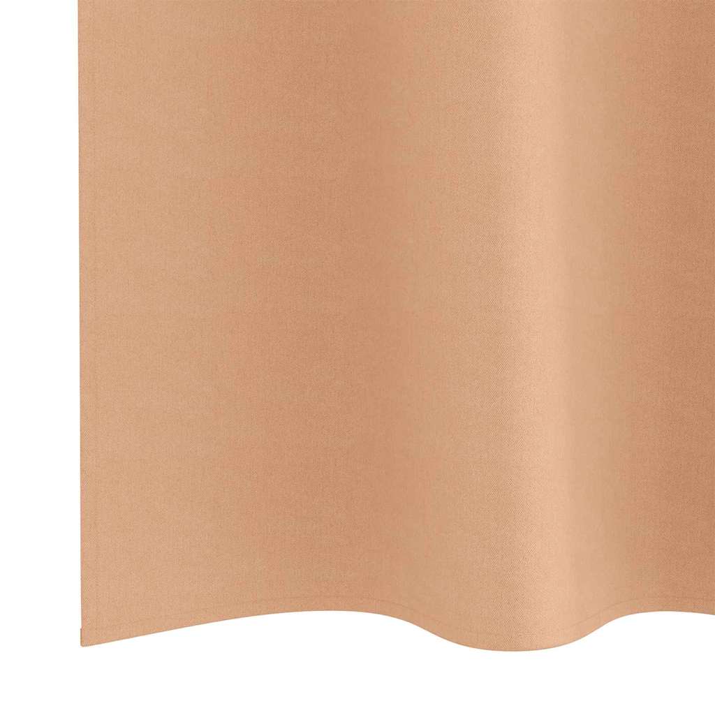 Zavjese za blackout s prstenovima 2 pcs Svijetlosmeđa