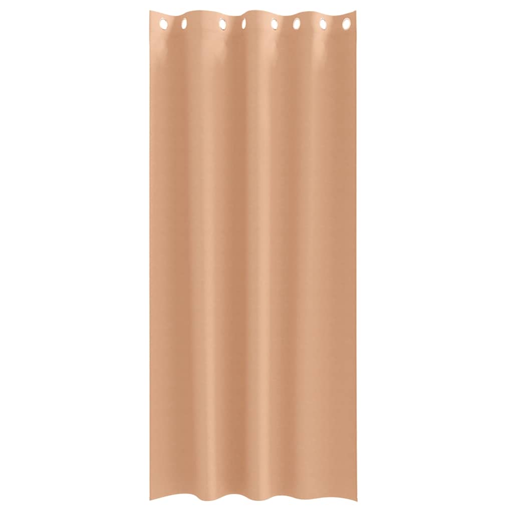 Zavjese za blackout s prstenovima 2 pcs Svijetlosmeđa