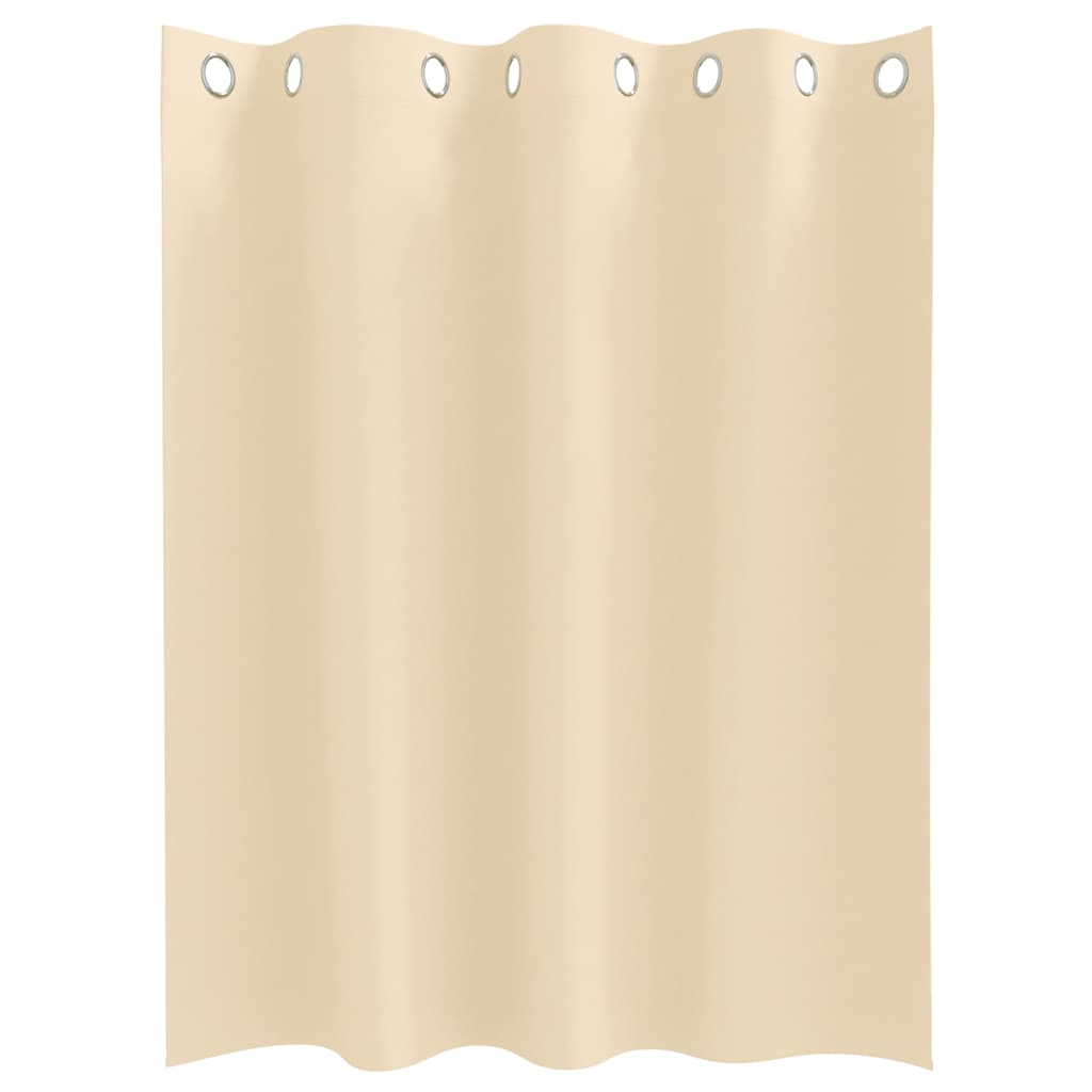 Zavjese za blackout s prstenovima 2 pcs Krema 140 x 140 cm