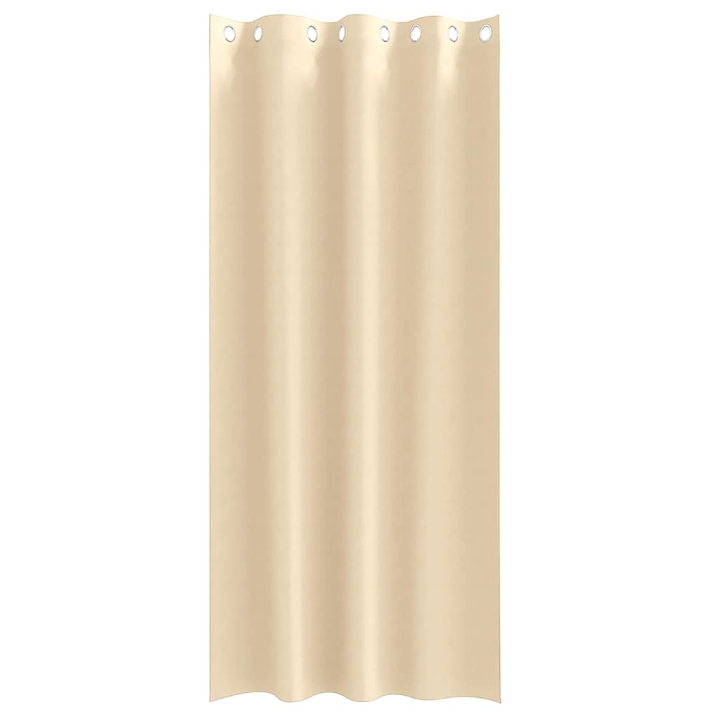 Zavjese za blackout s prstenovima 2 pcs Krema 260 x 140 cm
