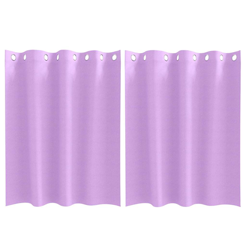 Zavjese za blackout s prstenovima 2 pcs Ljubičasta 140 x 140 cm