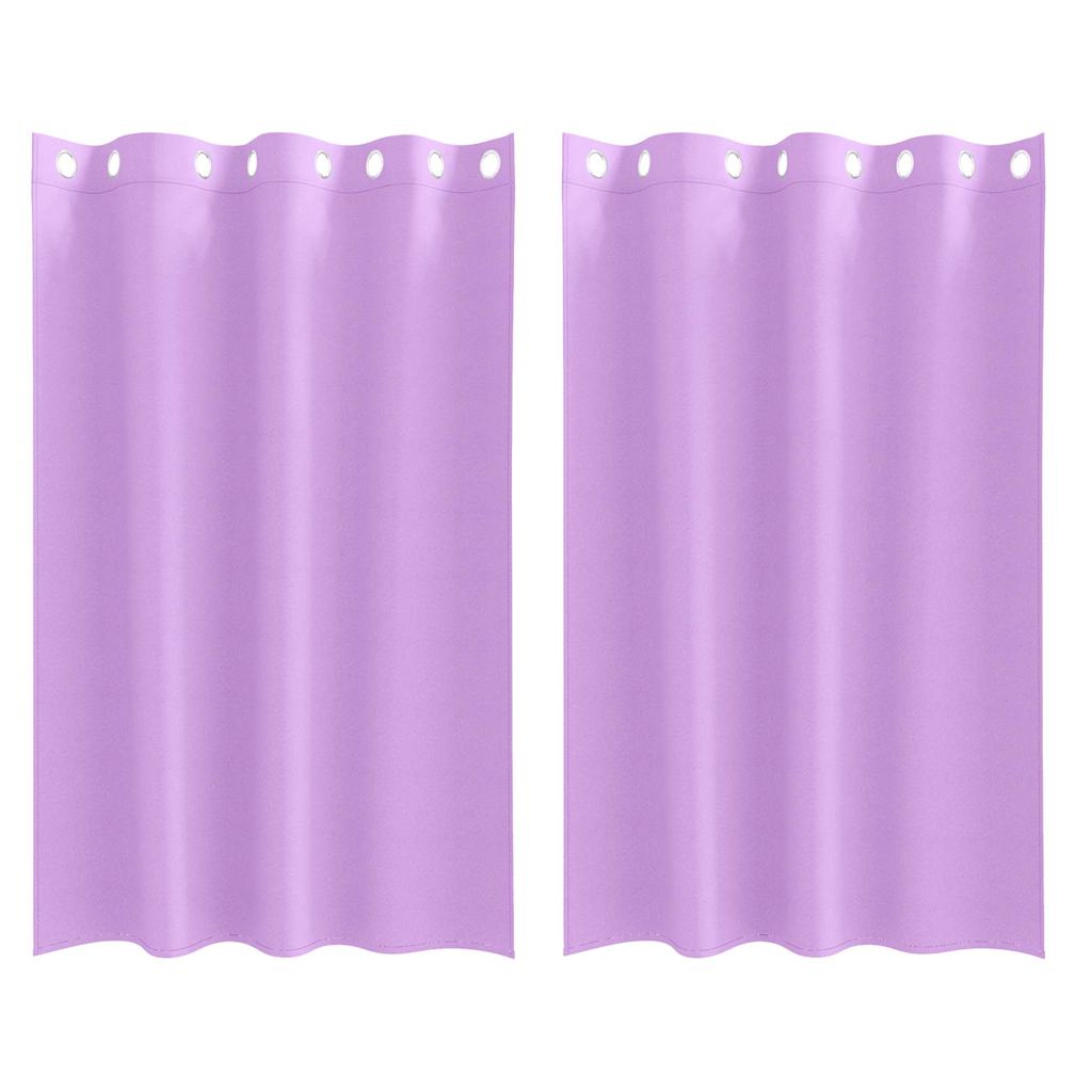 Zavjese za blackout s prstenovima 2 pcs Ljubičasta 175 x 140 cm