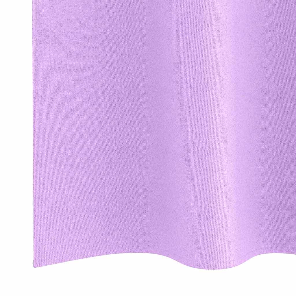 Zavjese za blackout s prstenovima 2 pcs Ljubičasta 260 x 140 cm