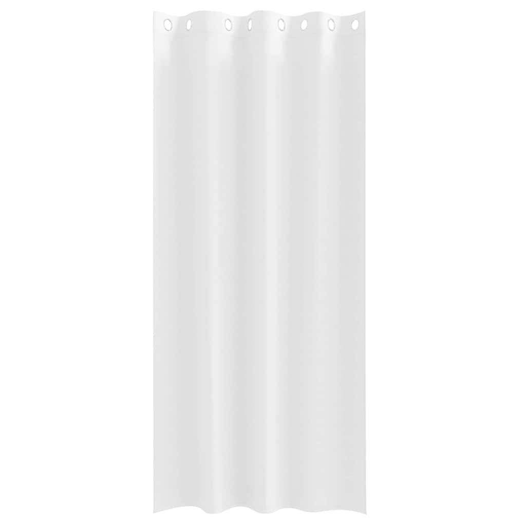 Zavjese za blackout s prstenovima 2 pcs Čista bijela