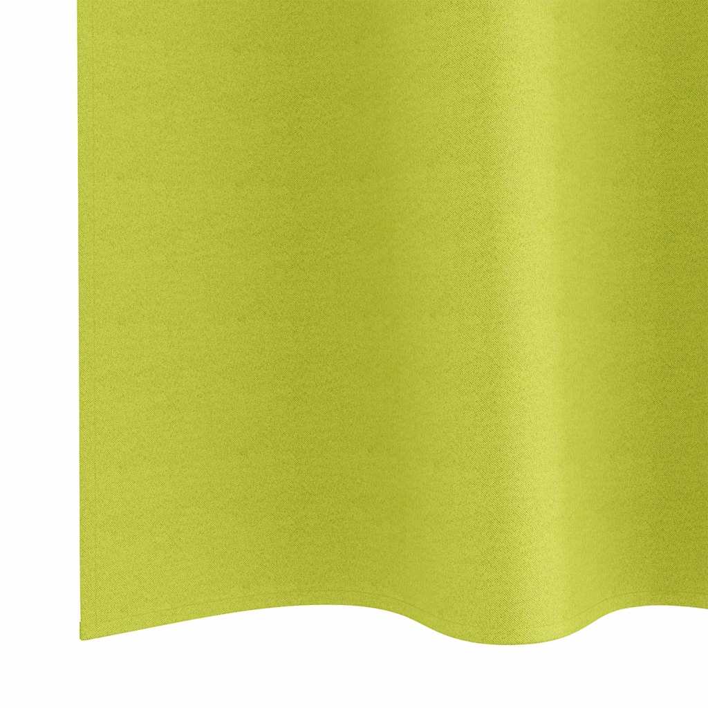 Zavjese za blackout s prstenovima 2 pcs Zelena 175 x 140 cm