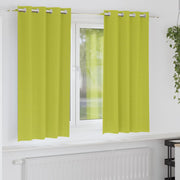 Zavjese za blackout s prstenovima 2 pcs Zelena 175 x 140 cm