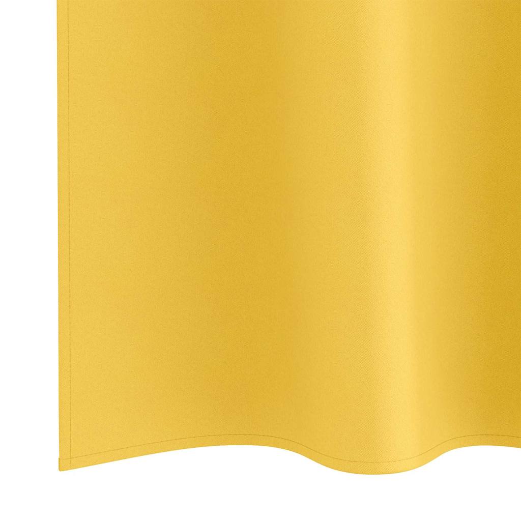 Zavjese za blackout s prstenovima 2 pcs Žuta 260 x 140 cm