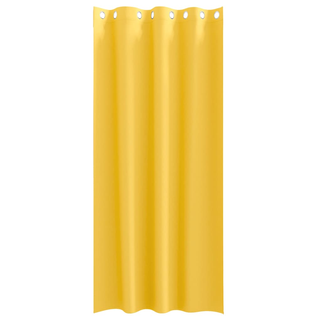 Zavjese za blackout s prstenovima 2 pcs Žuta 260 x 140 cm