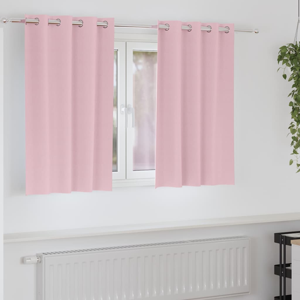 Zavjese za blackout s prstenovima 2 pcs Bebina roza