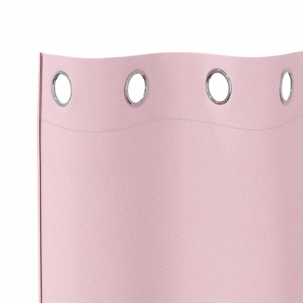 Zavjese za blackout s prstenovima 2 pcs Bebina roza