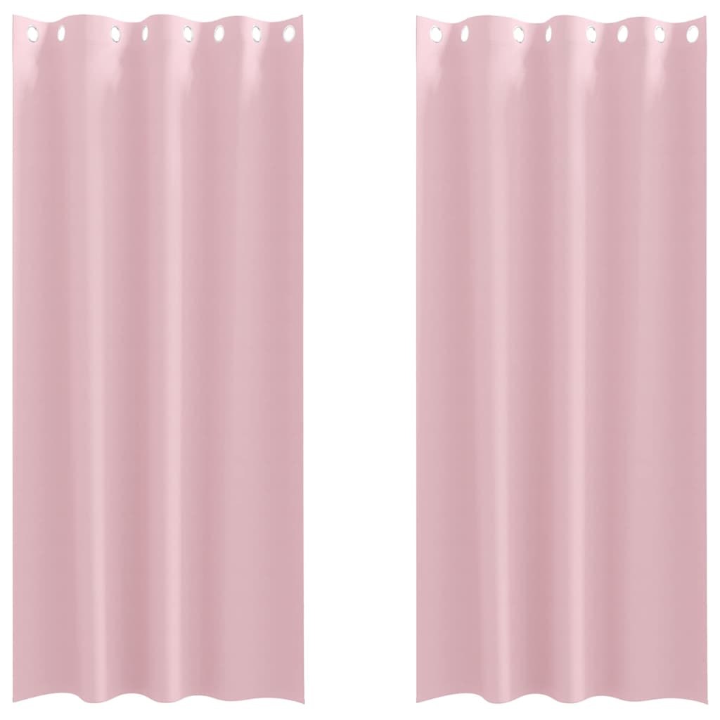 Zavjese za blackout s prstenovima 2 pcs Bebina roza
