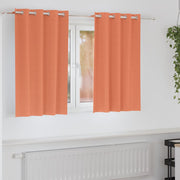 Zavjese za blackout s prstenovima 2 pcs Terakota 140 x 140 cm